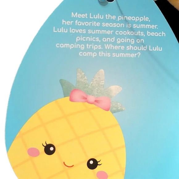 SQUISHMALLOWS Lulu The Bright Yellow Pineapple Small 6 Inch Plush New With Tags - Picture 10 of 10
